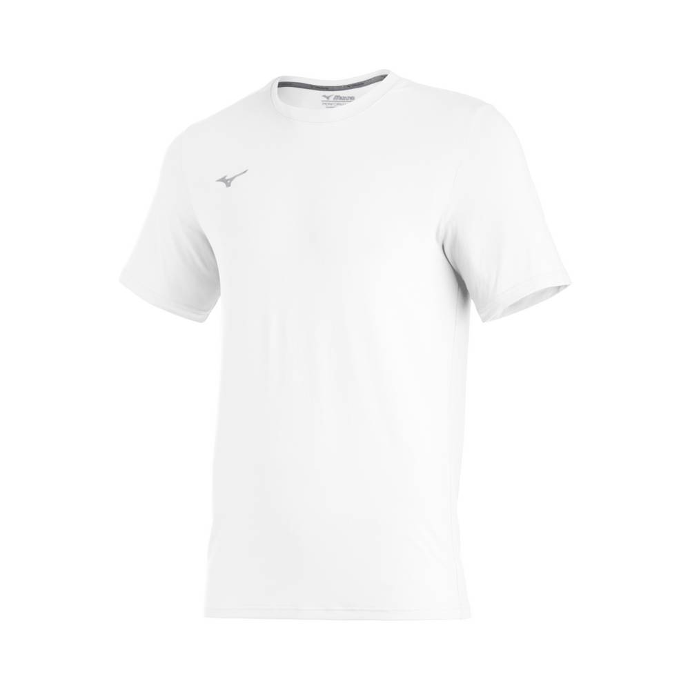 Camisetas Mizuno Beisbol Comp Diamond Short Sleeve Crew Para Hombre Blancos 9174538-MN